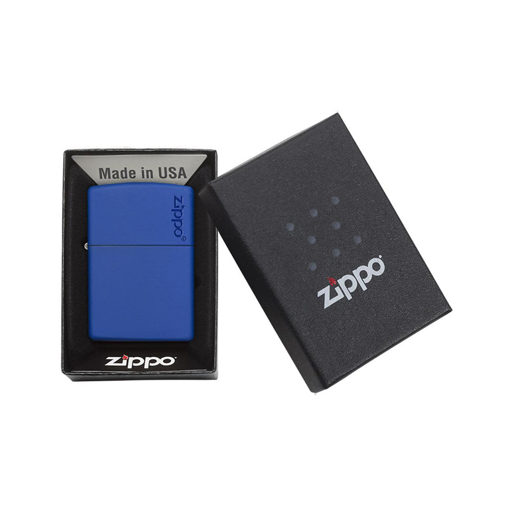 فندک زیپو مدل Classic Royal Blue Matte Zippo Logo کد 229zl 4 فندک زیپو مدل Classic Royal Blue Matte Zippo Logo کد 229zl - Image 4