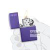 فندک زیپو مدل زیپو لوگو کد 237zl 6 237zl Classic Purple Matte 3