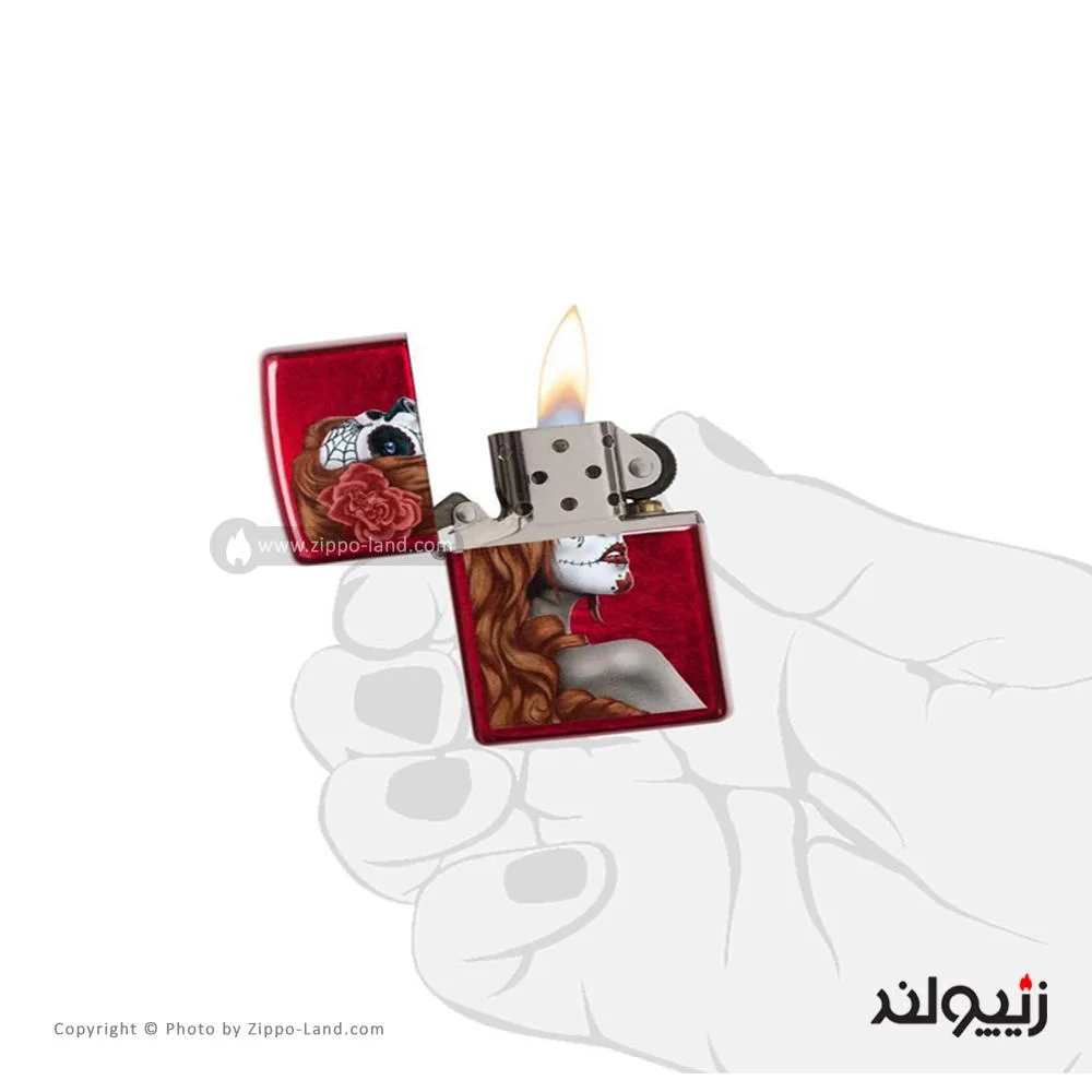 Ùندک زیپو مدل Day Of The Dead Girl کد 28830