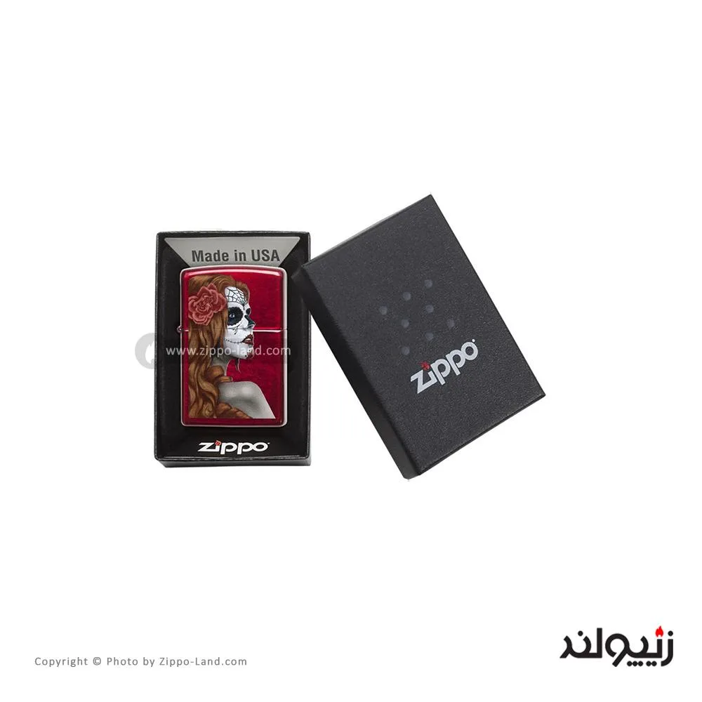 Ùندک زیپو مدل Day Of The Dead Girl کد 28830