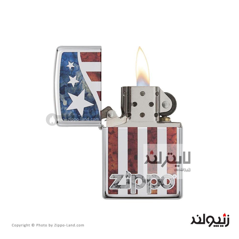فندک زیپو مدل US Flag کد 29095 2 فندک زیپو مدل US Flag کد 29095 - Image 2