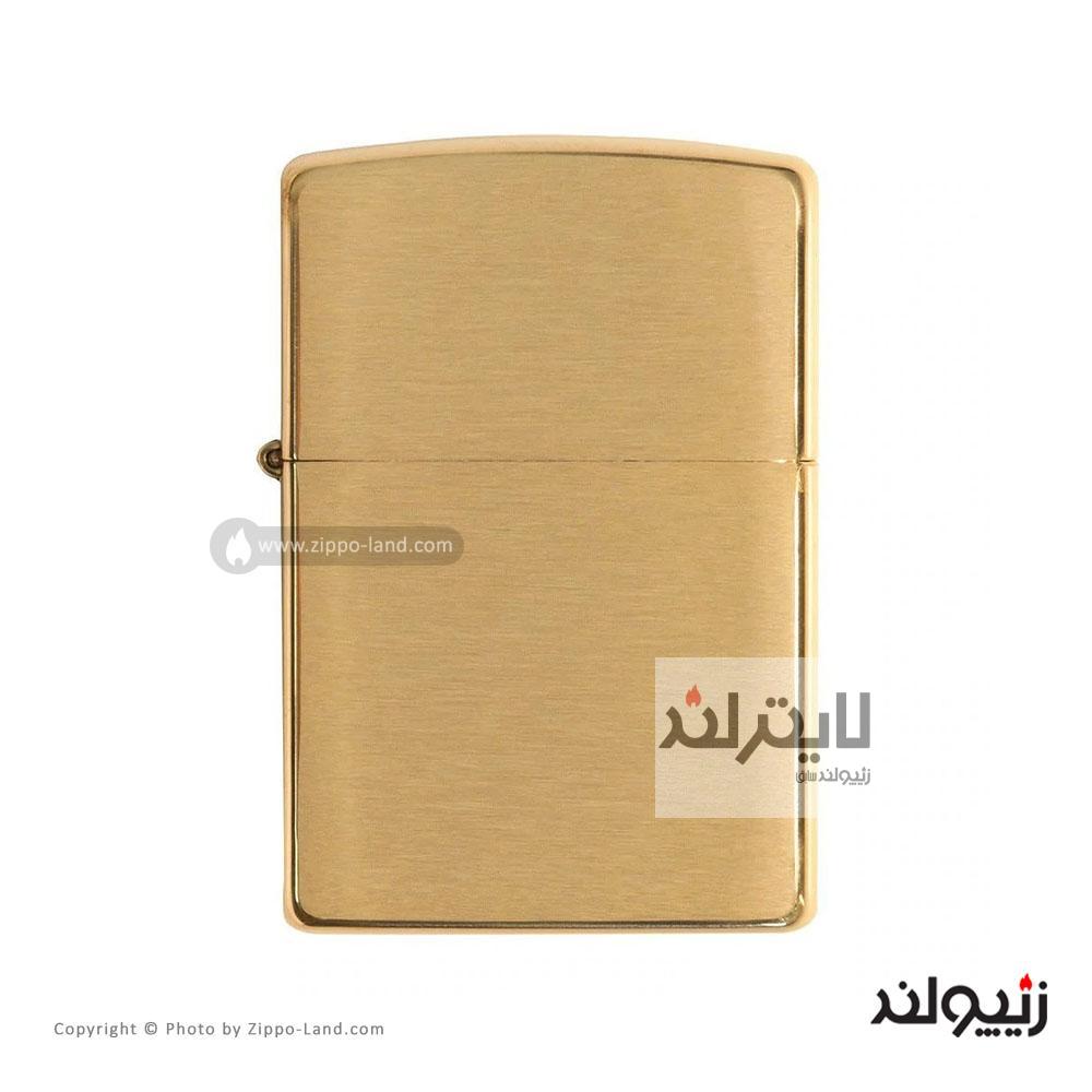 فندک زیپو مدل Armor Brushed Brass کد 168 1 فندک زیپو مدل Armor Brushed Brass کد 168