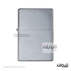 فندک زیپو مدل Brushed Chrome Vintage Slashes کد 230