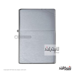 فندک زیپو مدل Brushed Chrome Vintage Slashes کد 230