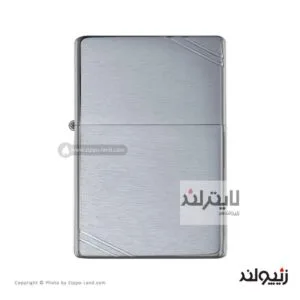 فندک زیپو مدل Brushed Chrome Vintage Slashes کد 230