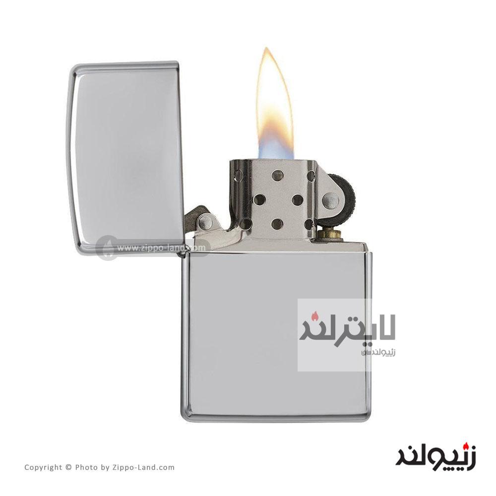 فندک زیپو مدل High Polish Chrome کد 250 2 فندک زیپو مدل High Polish Chrome کد 250 - Image 2