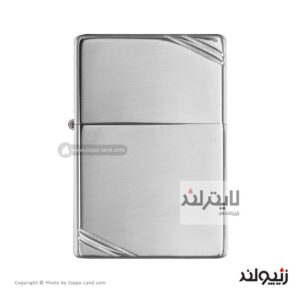 فندک زیپو مدل High Polish Chrome Vintage With Slashes