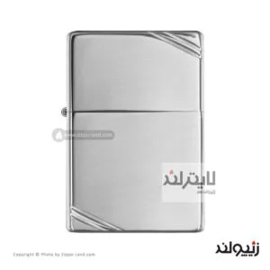 فندک زیپو مدل High Polish Chrome Vintage With Slashes