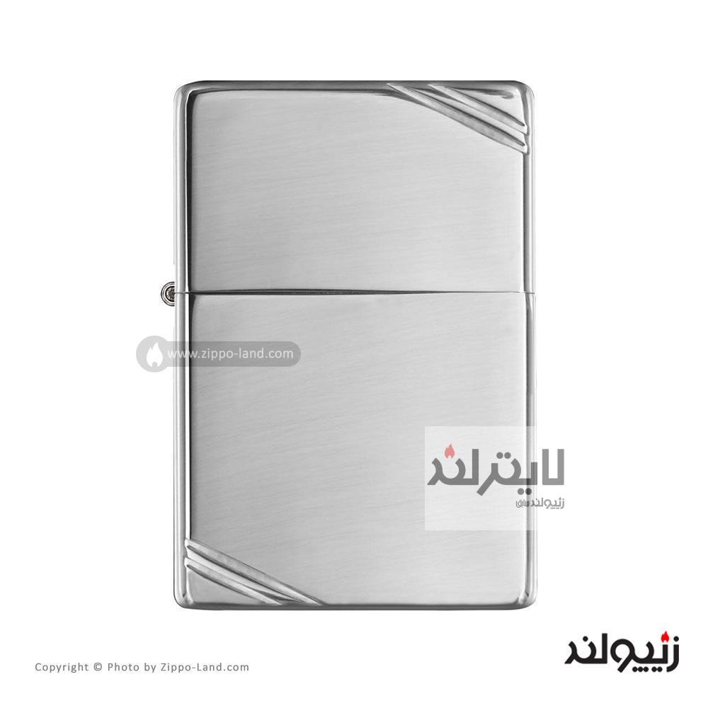 فندک زیپو مدل High Polish Chrome Vintage With Slashes کد 260 1 فندک زیپو مدل High Polish Chrome Vintage With Slashes