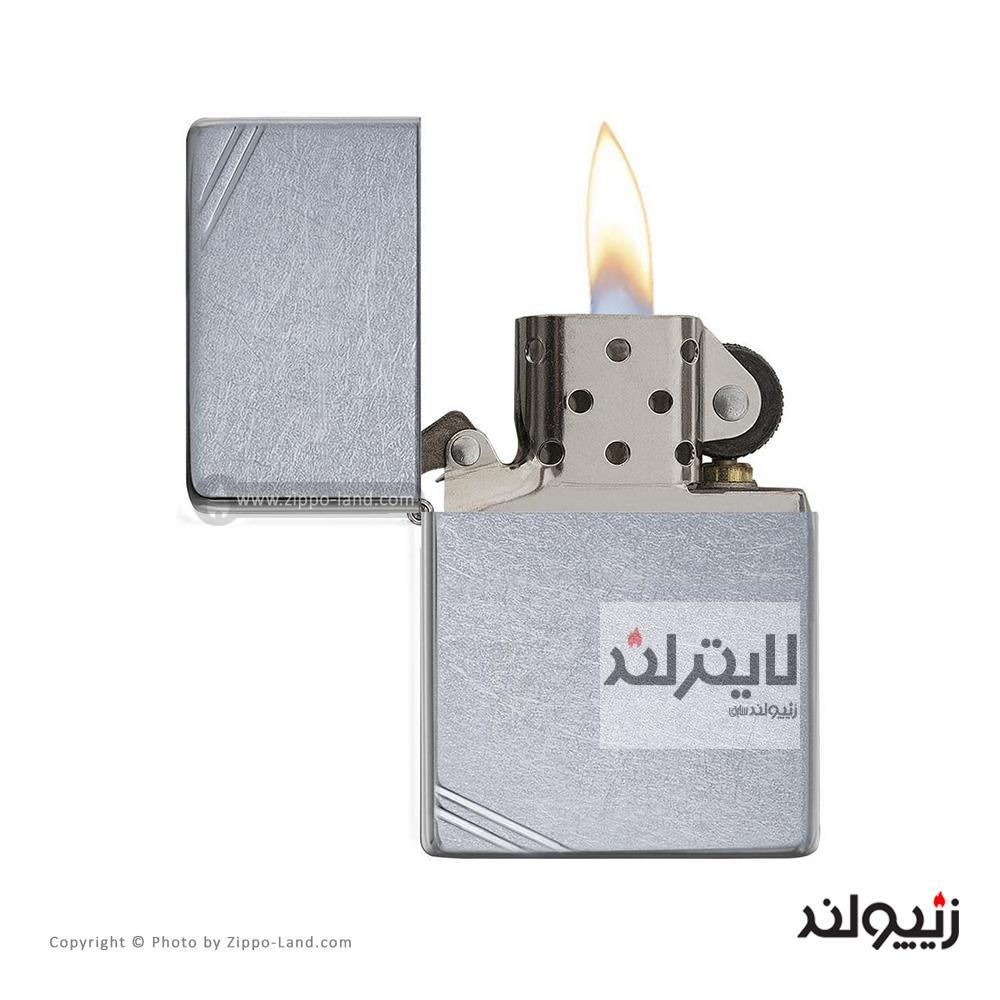 فندک زیپو مدل Street Chrome Vintage With Slashes کد 267 2 فندک زیپو مدل Street Chrome Vintage With Slashes کد 267 - Image 2