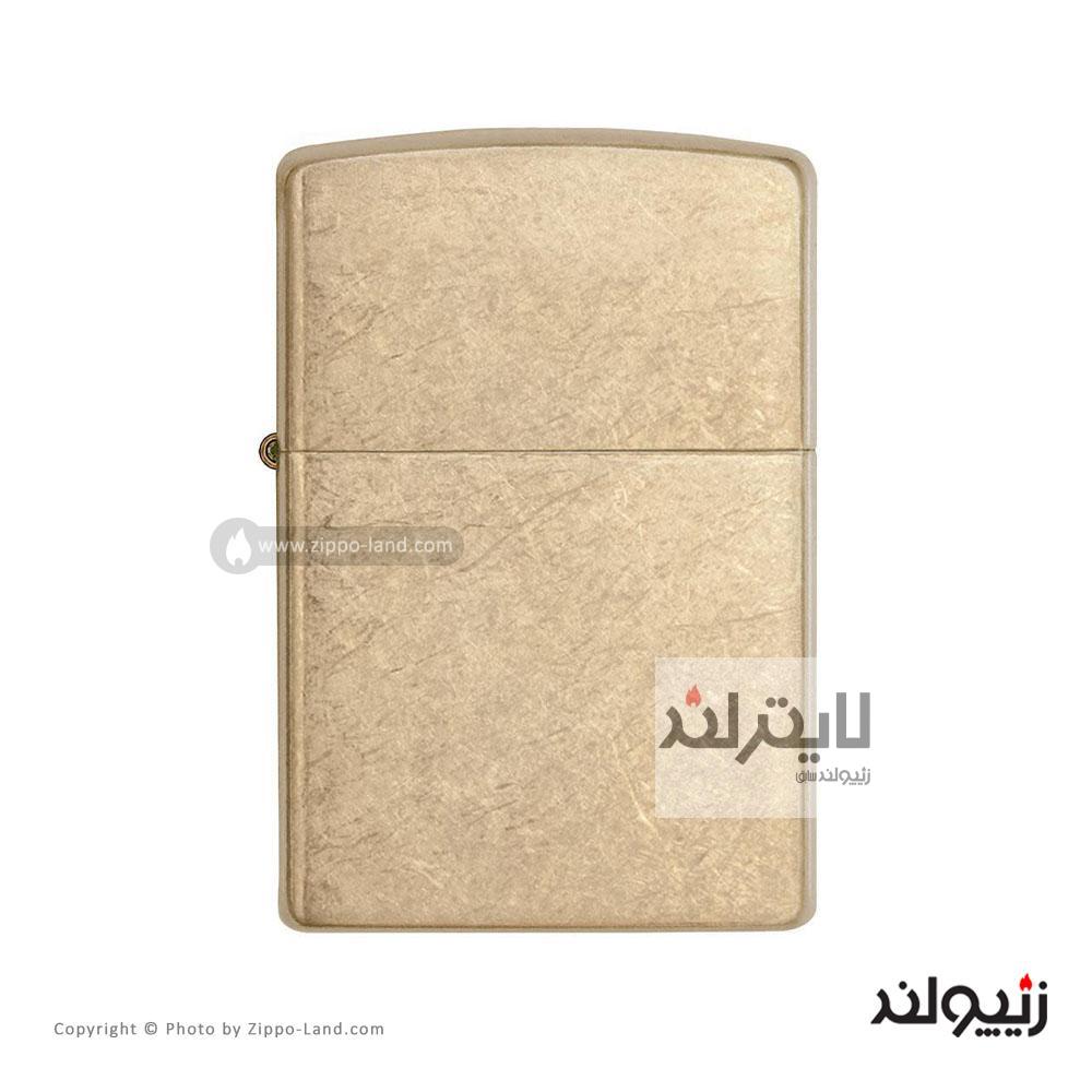 فندک زیپو مدل Armor Tumbled Brass کد 28496 1 فندک زیپو مدل Armor Tumbled Brass کد 28496