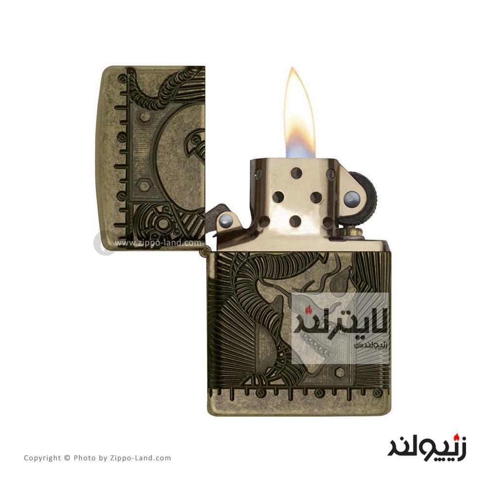 فندک زیپو مدل Steampunk کد 29268 2 فندک زیپو مدل Steampunk کد 29268 - Image 2