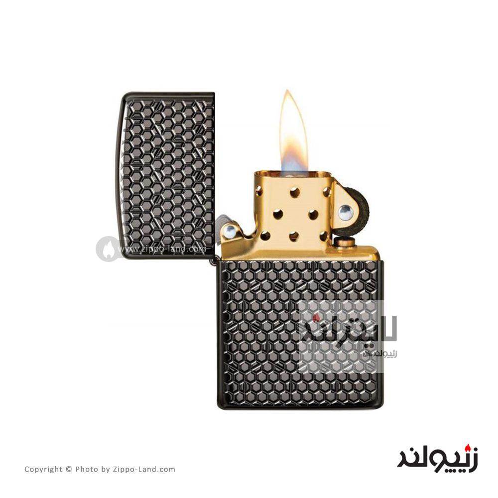 فندک زیپو مدل Hexagon Design کد 49021 2 فندک زیپو مدل Hexagon Design کد 49021 - Image 2