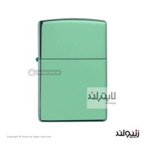 فندک زیپو مدل Classic High Polish Green کد 28129