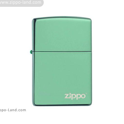 فندک زیپو مدل Classic High Polish Green Zippo Logo کد 28129zl