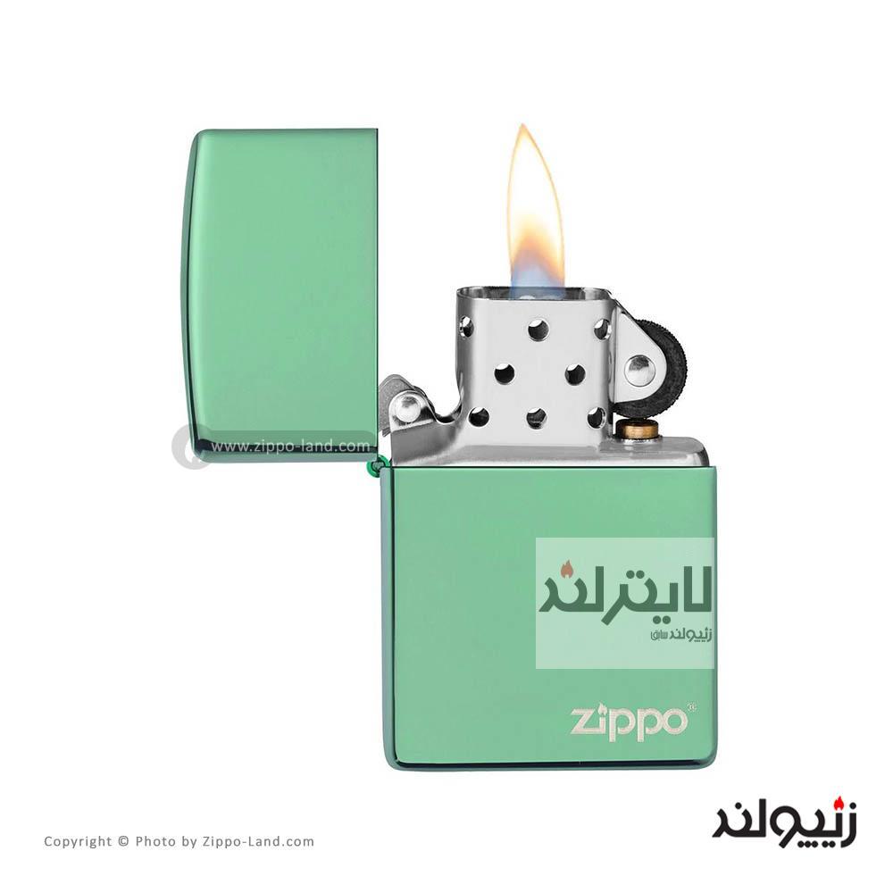 فندک زیپو مدل Classic High Polish Green Zippo Logo کد 28129zl 2 فندک زیپو مدل Classic High Polish Green Zippo Logo کد 28129zl - Image 2