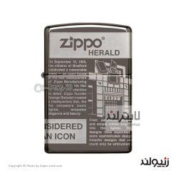 فندک زیپو مدل Zippo Newsprint Design کد 49049