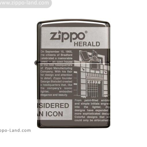 فندک زیپو مدل Zippo Newsprint Design کد 49049