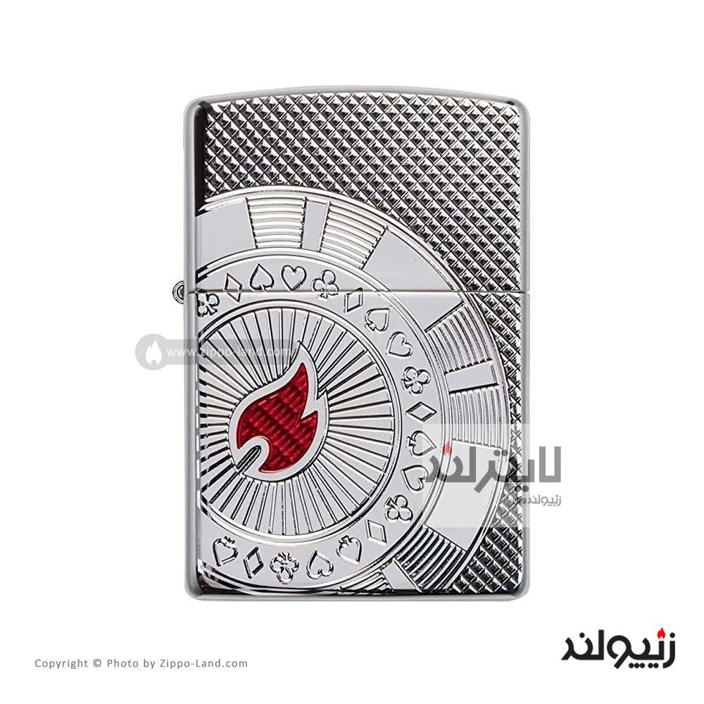 فندک زیپو مدل Armor Poker Chip Design کد 49058 1 فندک زیپو مدل Armor Poker Chip Design کد 49058