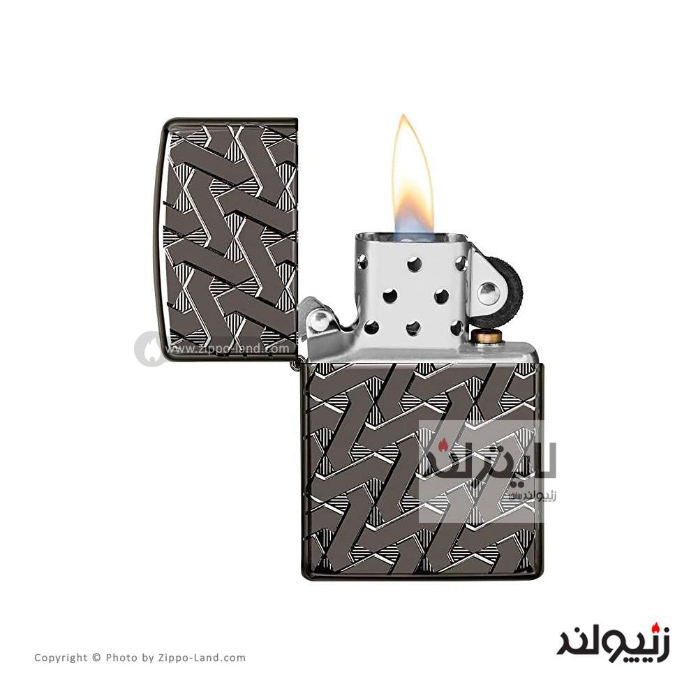 فندک زیپو مدل Armor Geometric Weave کد 49173 2 فندک زیپو مدل Armor Geometric Weave کد 49173 - Image 2