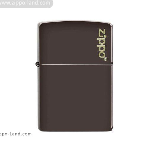 فندک زیپو مدل Classic Brown Zippo Logo کد 49180zl