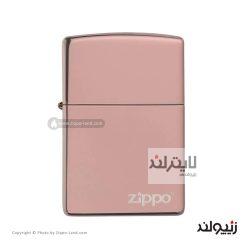 فندک زیپو مدل Classic High Polish Rose Gold Zippo Logo کد 49190zl