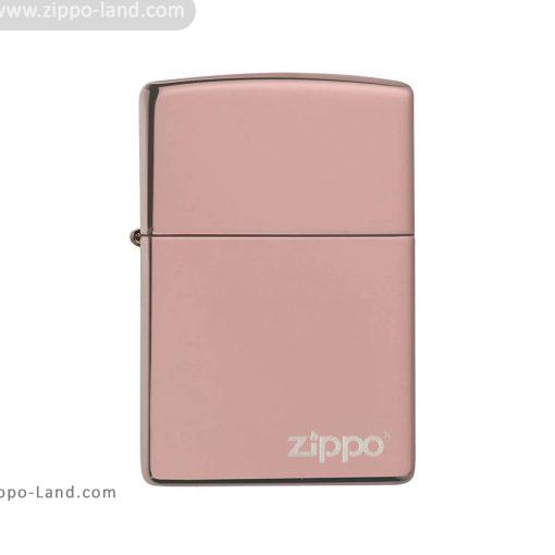 فندک زیپو مدل Classic High Polish Rose Gold Zippo Logo کد 49190zl