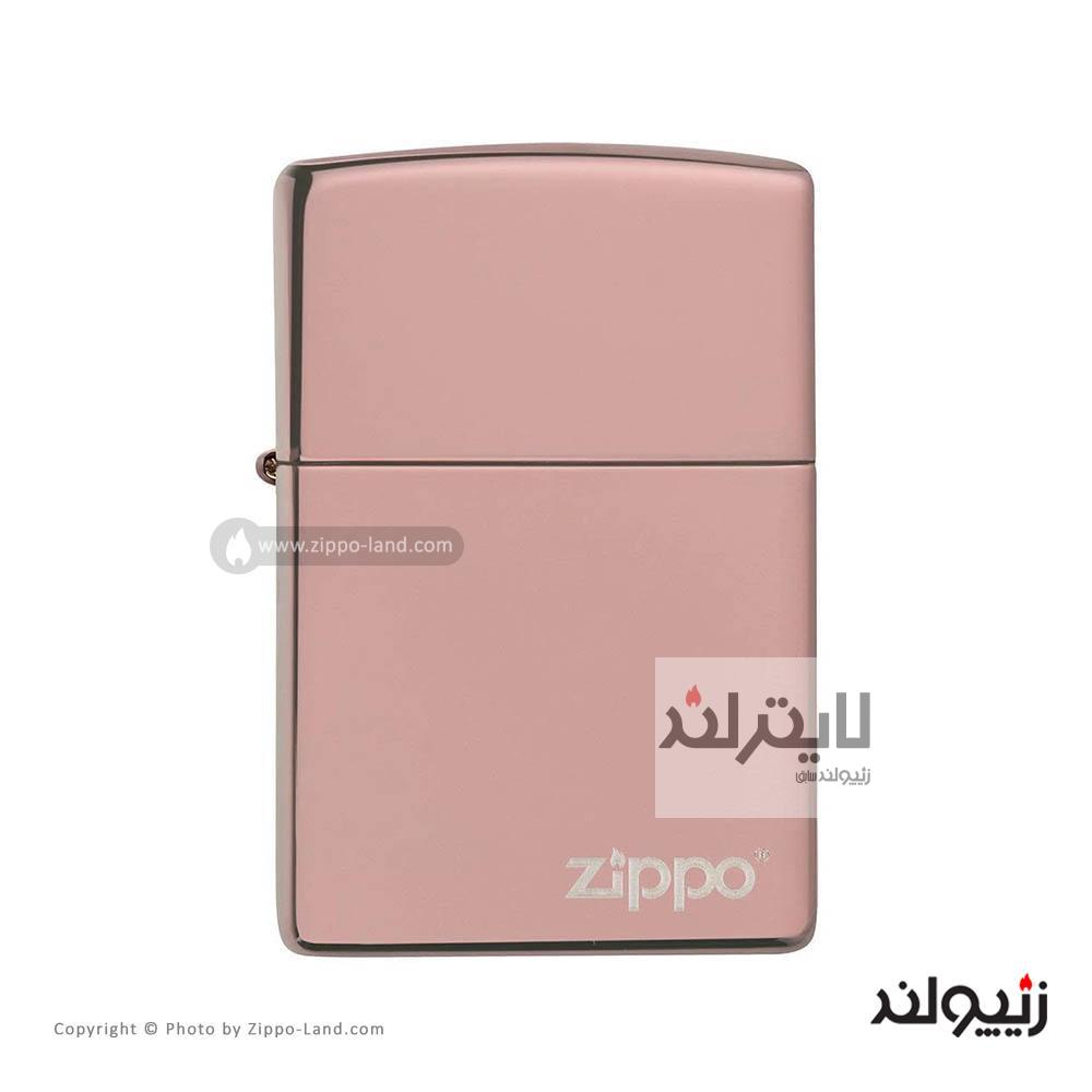 فندک زیپو مدل Classic High Polish Rose Gold Zippo Logo کد 49190zl 1 فندک زیپو مدل Classic High Polish Rose Gold Zippo Logo کد 49190zl