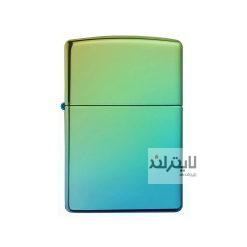 فندک زیپو مدل Classic High Polish Teal Zippo Logo کد 49191