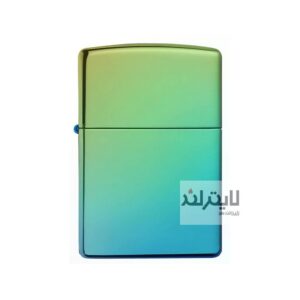 فندک زیپو مدل Classic High Polish Teal Zippo Logo کد 49191