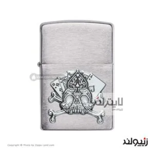 فندک زیپو مدل Card Skull Emblem Design کد 49293