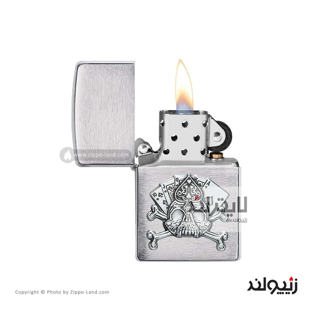 فندک زیپو مدل Card Skull Emblem Design کد 49293 2 فندک زیپو مدل Card Skull Emblem Design کد 49293 - Image 2