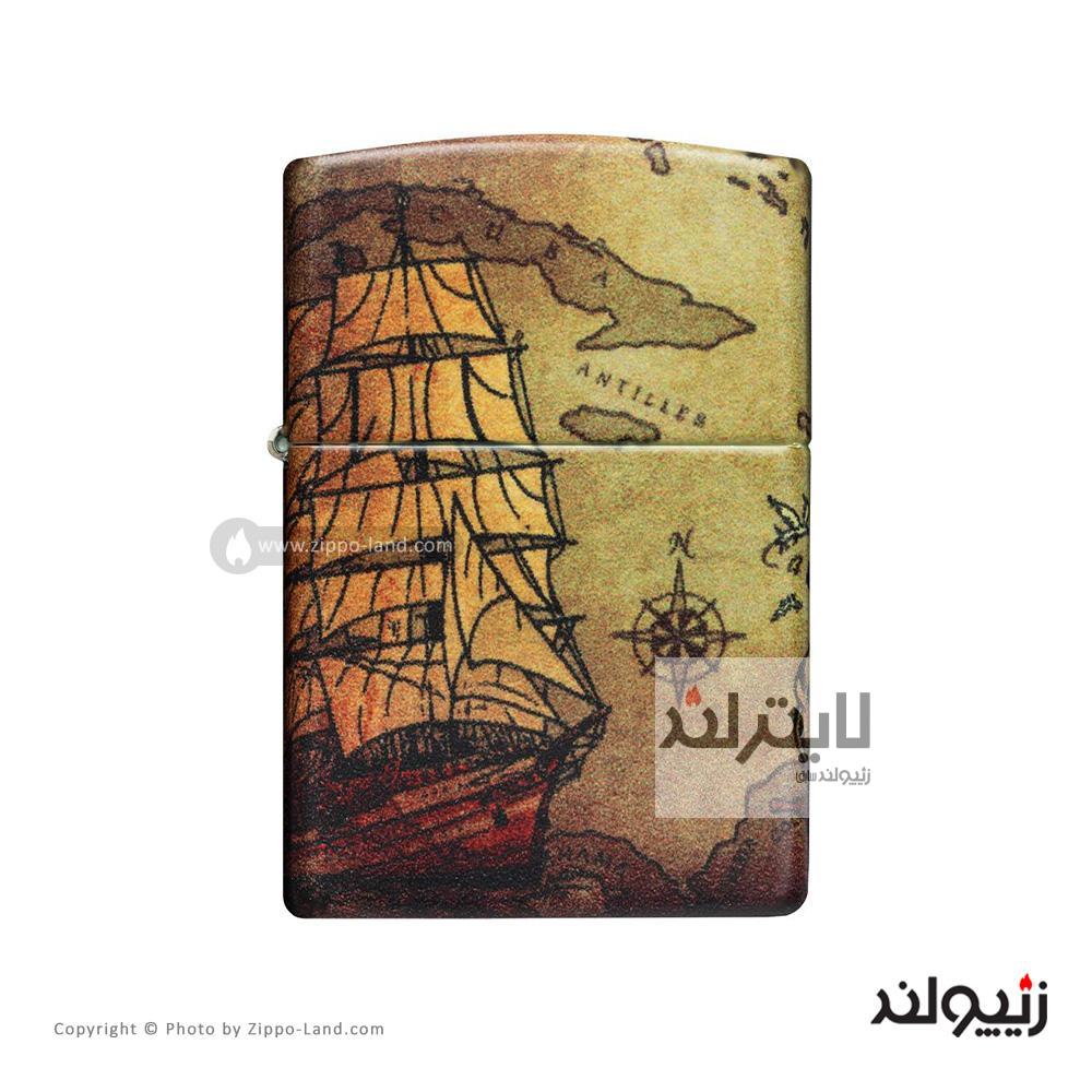 فندک زیپو مدل Pirate Ship Design کد 49355 1 فندک زیپو مدل Pirate Ship Design کد 49355