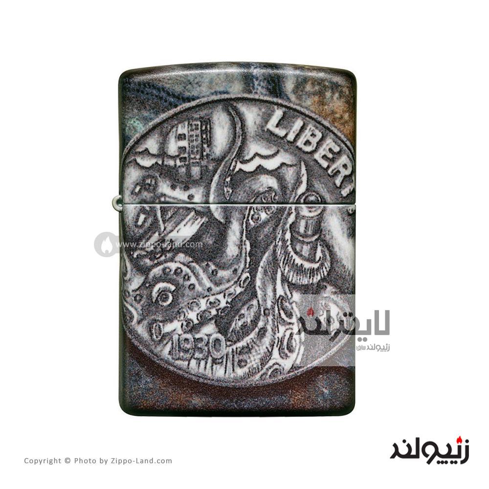 فندک زیپو مدل Pirate Coin Design کد 49434 1 فندک زیپو مدل Pirate Coin Design کد 49343