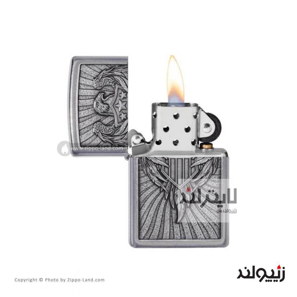 فندک زیپو مدل Eagle Shield Emblem Design کد 49450 2 فندک زیپو مدل Eagle Shield Emblem Design کد 49450 - Image 2
