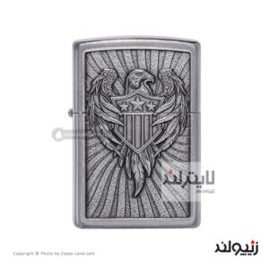 فندک زیپو مدل Eagle Shield Emblem Design کد 49450
