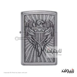 فندک زیپو مدل Eagle Shield Emblem Design کد 49450