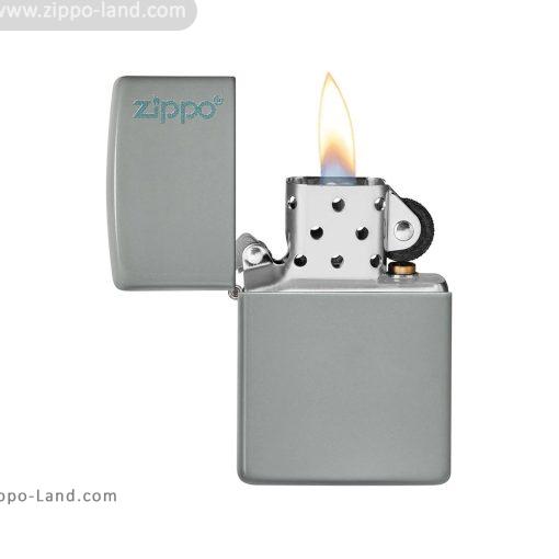 49452ZL Classic Flat Grey Zippo Logo 2