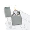 49452ZL Classic Flat Grey Zippo Logo 3