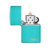 فندک زیپو مدل Classic Flat Turquoise Zippo Logo کد 49454zl 5 49454ZL Classic Flat Turquoise Zippo Logo 2