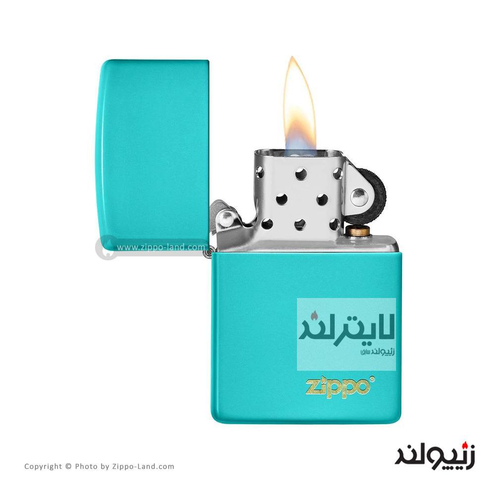 فندک زیپو مدل Classic Flat Turquoise Zippo Logo کد 49454zl 2 فندک زیپو مدل Classic Flat Turquoise Zippo Logo کد 49454zl - Image 2