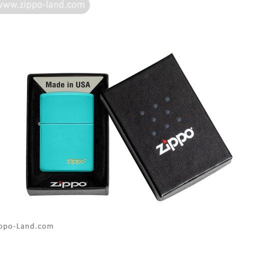 49454ZL Classic Flat Turquoise Zippo Logo 4