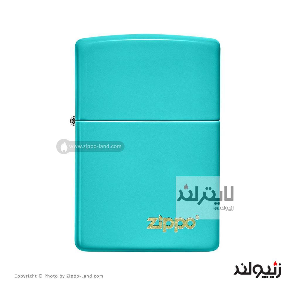 فندک زیپو مدل Classic Flat Turquoise Zippo Logo کد 49454zl 1 فندک زیپو مدل Classic Flat Turquoise Zippo Logo کد 49454zl