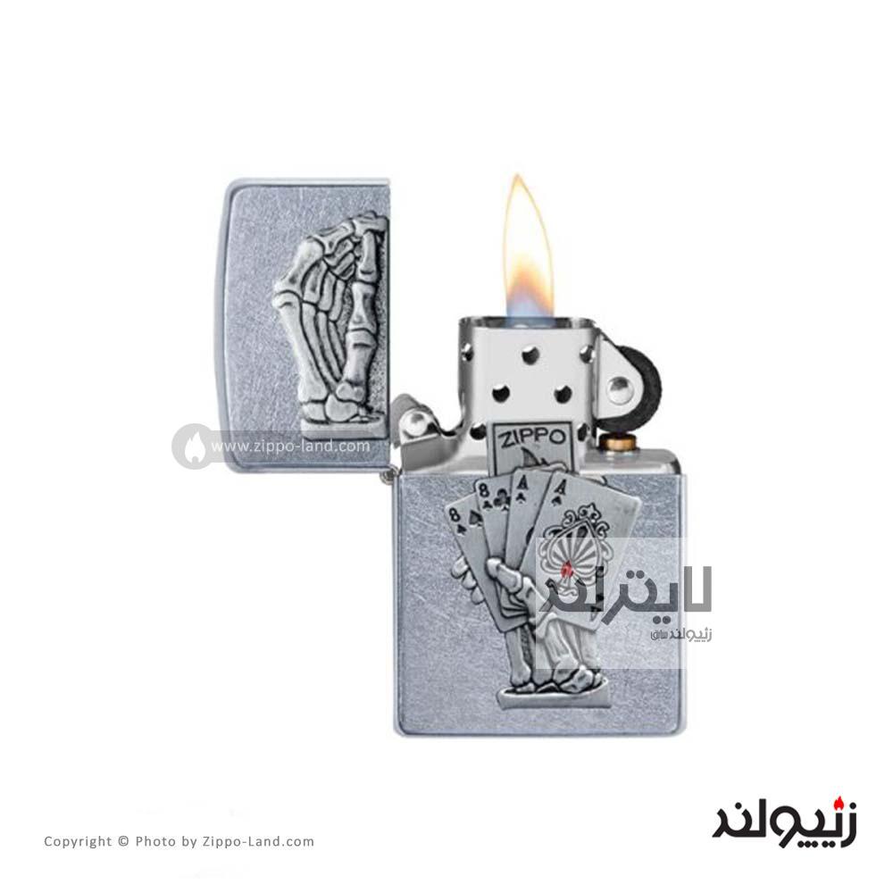 فندک زیپو مدل Dead Mans Hand Emblem Design کد 49536 2 فندک زیپو مدل Dead Mans Hand Emblem Design کد 49536 - Image 2