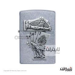فندک زیپو مدل Dead Mans Hand Emblem Design کد 49536