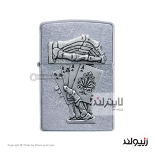 فندک زیپو مدل Dead Mans Hand Emblem Design کد 49536