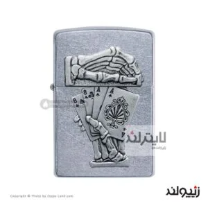 فندک زیپو مدل Dead Mans Hand Emblem Design کد 49536