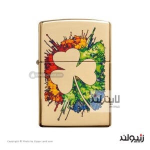 فندک زیپو مدل Graffiti Clover Design کد 49125