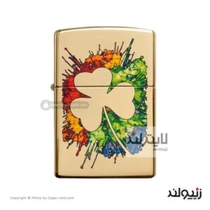 فندک زیپو مدل Graffiti Clover Design کد 49125