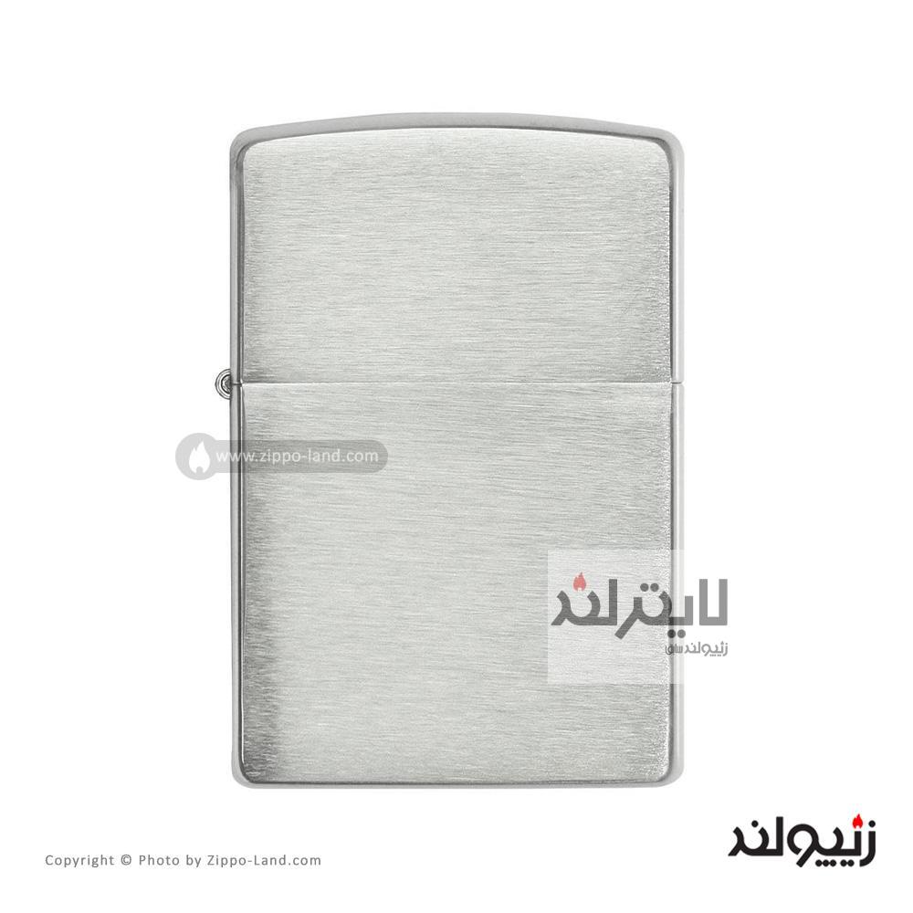 فندک زیپو مدل Brushed Sterling Silver کد 13 1 فندک زیپو مدل Brushed Sterling Silver کد 13